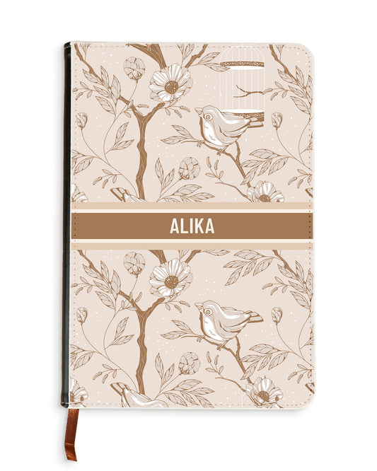 Leather Bookpaper Notebook - Lovebird Monochrome 3.0