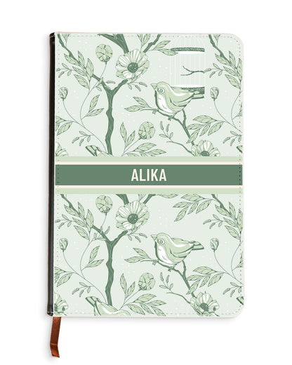 Leather Bookpaper Notebook - Lovebird Monochrome 4.0