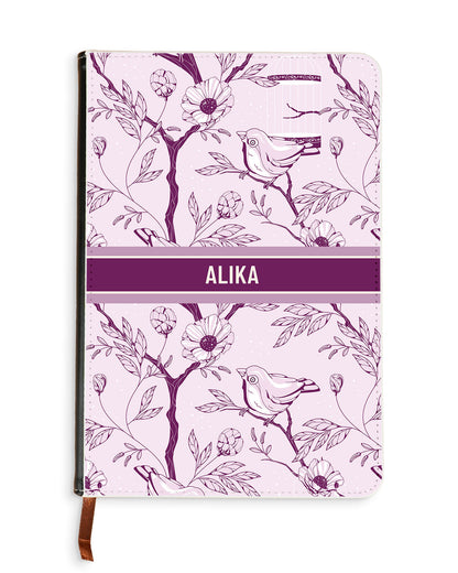 Leather Bookpaper Notebook - Lovebird Monochrome 5.0