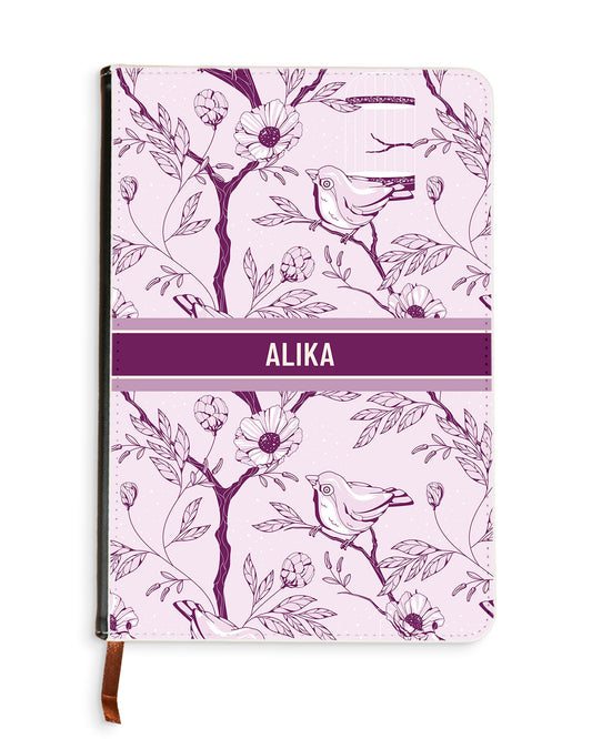 Leather Bookpaper Notebook - Lovebird Monochrome 5.0