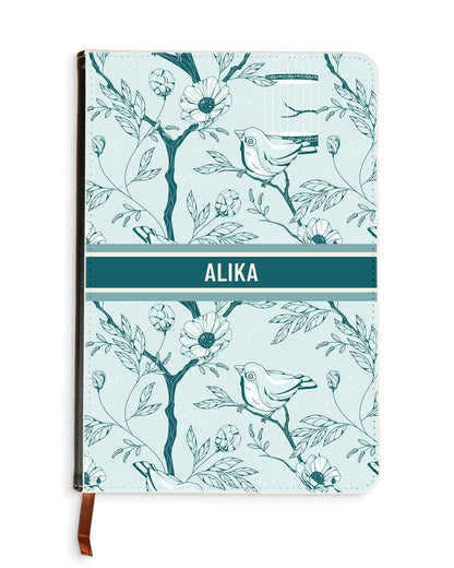Leather Bookpaper Notebook - Lovebird Monochrome 6.0
