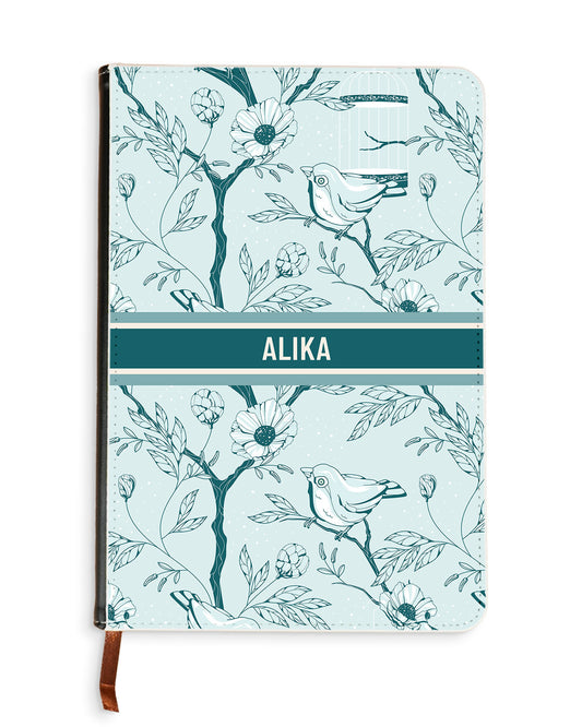 Leather Bookpaper Notebook - Lovebird Monochrome 6.0