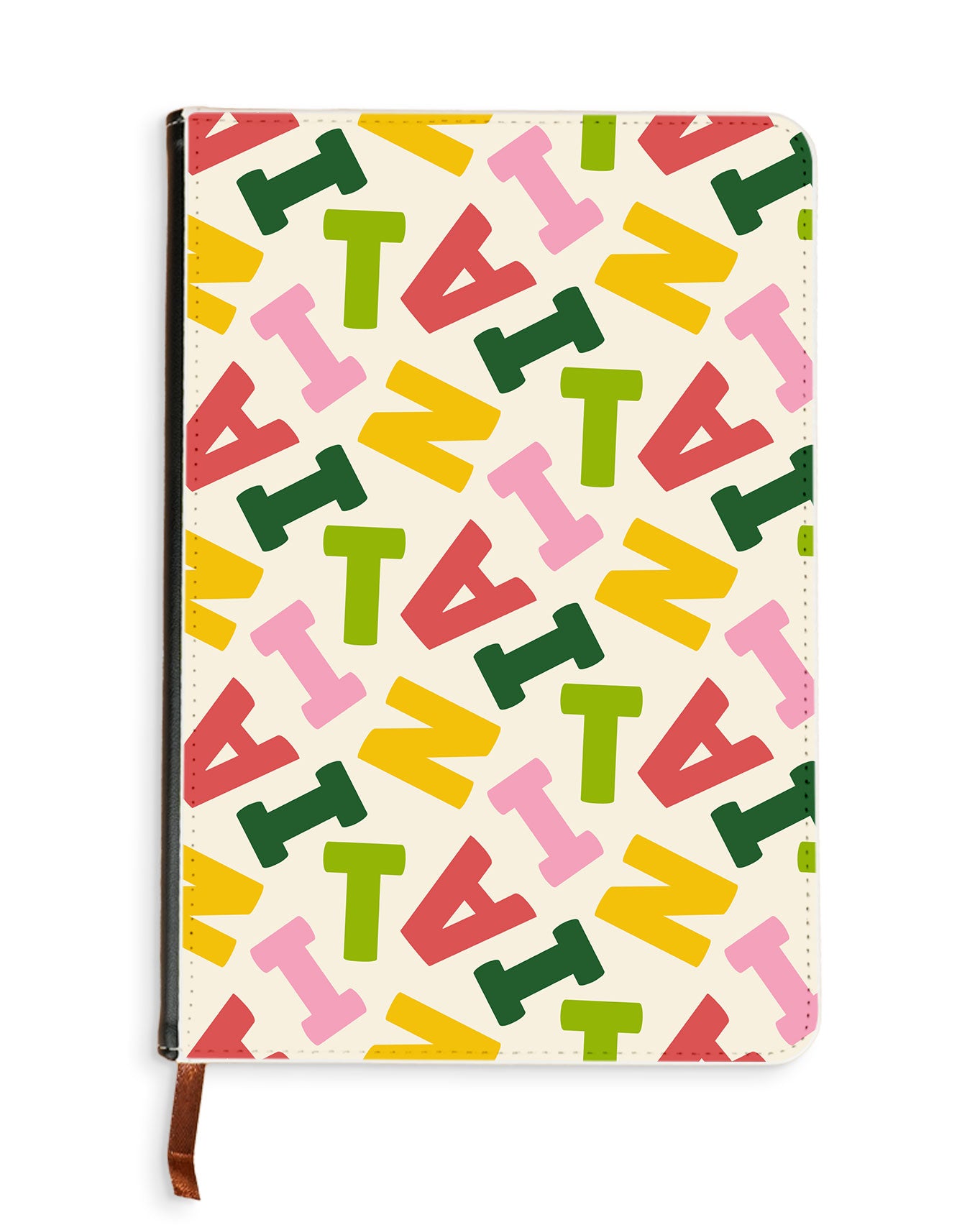 Leather Bookpaper Notebook - Scattered Monogram 3.0