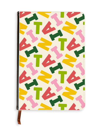 Leather Bookpaper Notebook - Scattered Monogram 3.0