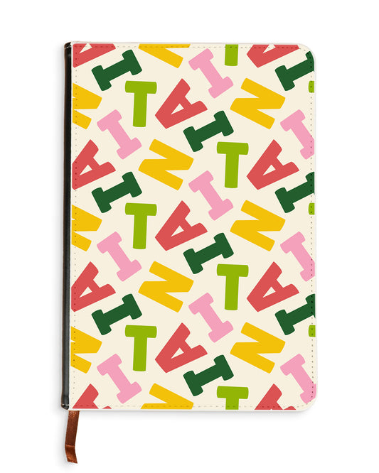 Leather Bookpaper Notebook - Scattered Monogram 3.0