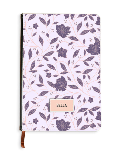 Leather Bookpaper Notebook - Sketchy Flower 4.0