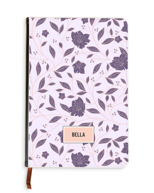 Leather Bookpaper Notebook - Sketchy Flower 4.0