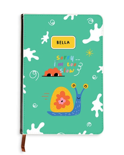 Leather Bookpaper Notebook - Sorry being slow
