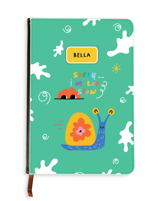 Leather Bookpaper Notebook - Sorry being slow
