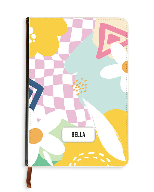 Leather Bookpaper Notebook - Abstract Flower 2.0
