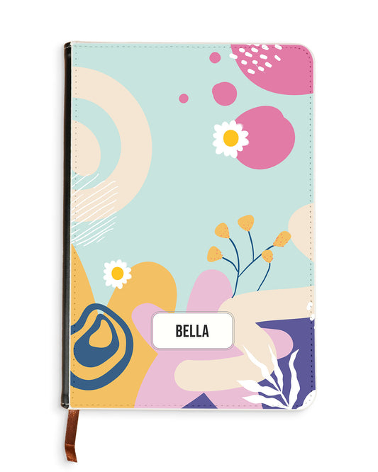 Leather Bookpaper Notebook - Abstract Flower 3.0
