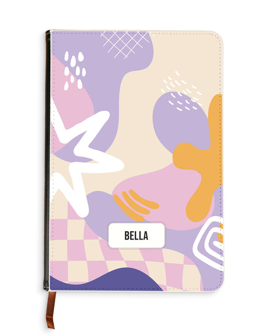 Leather Bookpaper Notebook - Abstract Flower 4.0
