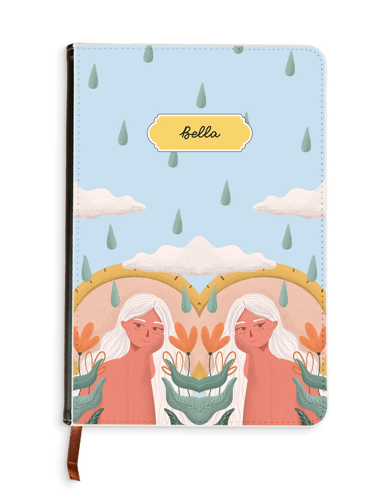Leather Bookpaper Notebook - Adara