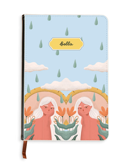 Leather Bookpaper Notebook - Adara
