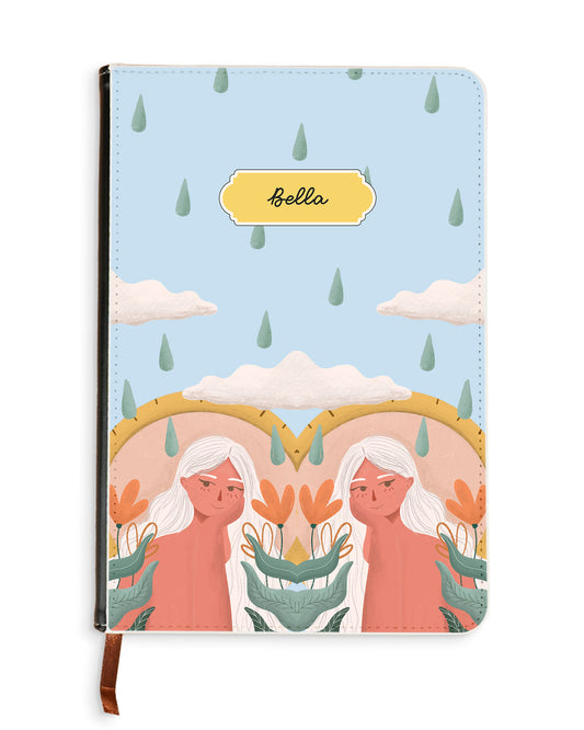 Leather Bookpaper Notebook - Adara