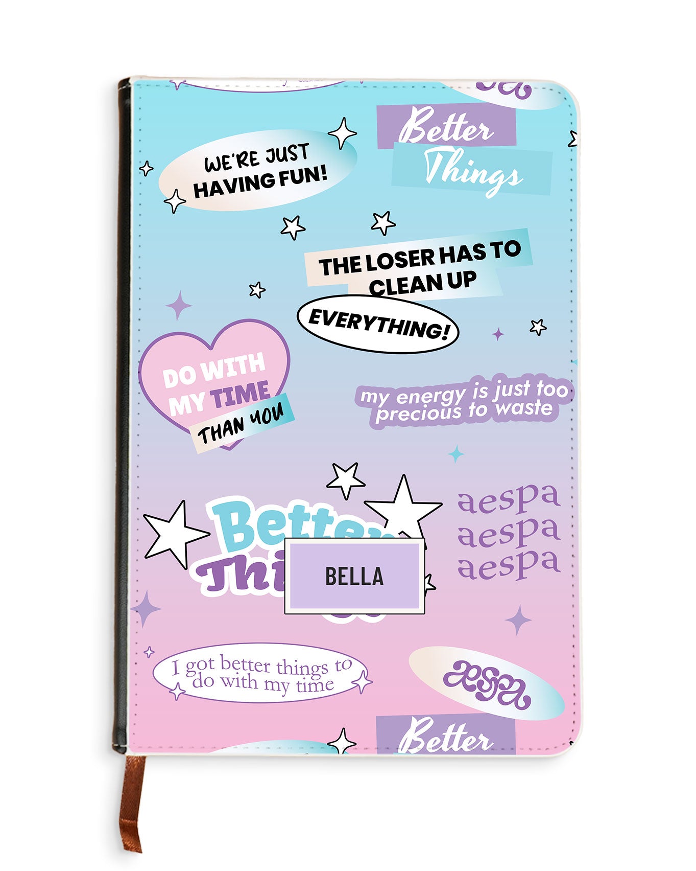 Leather Bookpaper Notebook - Aespa Better Things