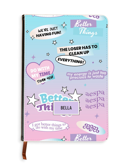 Leather Bookpaper Notebook - Aespa Better Things