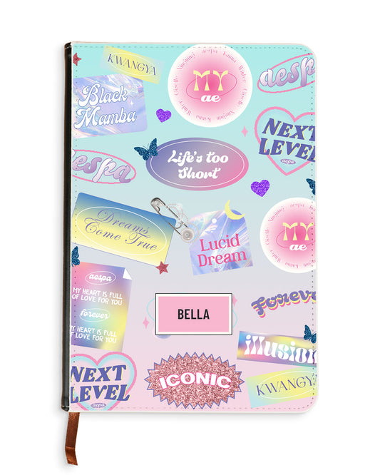 Leather Bookpaper Notebook - Aespa Girl's Pack