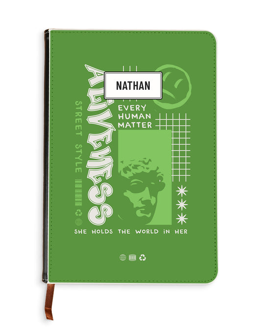 Leather Bookpaper Notebook - Alive