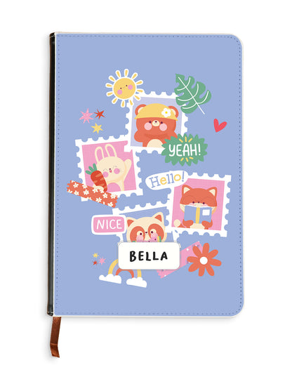 Leather Bookpaper Notebook - Animal Squad