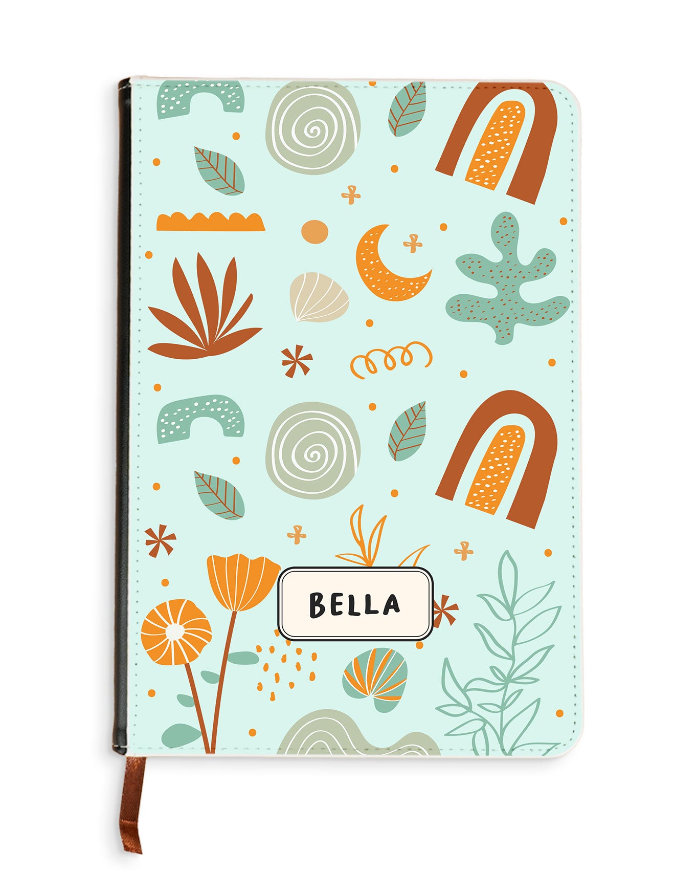 Leather Bookpaper Notebook - Autumn Botanical