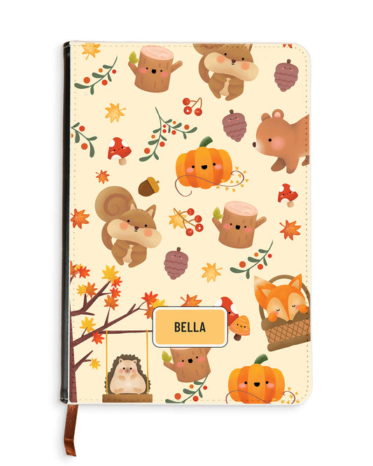 Leather Bookpaper Notebook - Autumn