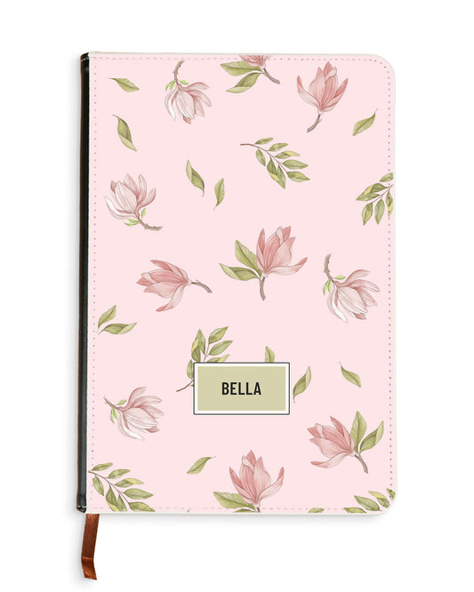 Leather Bookpaper Notebook - Azalea