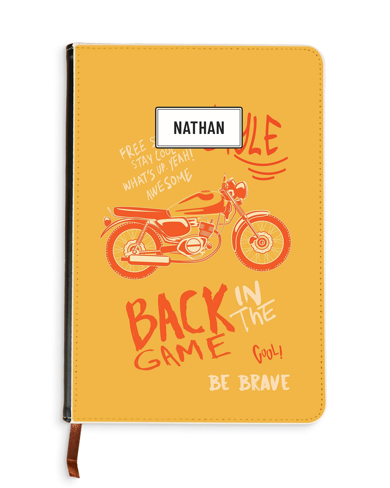 Leather Bookpaper Notebook - Back in the Game