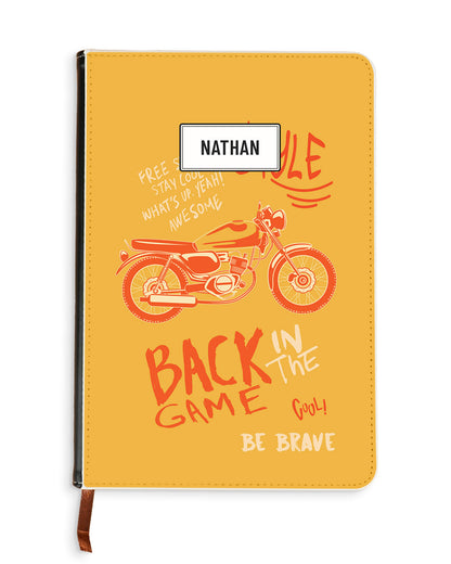 Leather Bookpaper Notebook - Back in the Game
