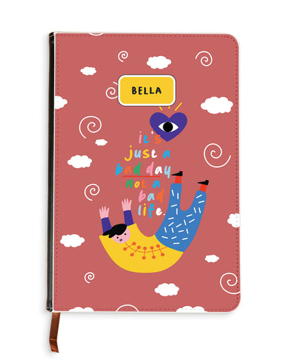 Leather Bookpaper Notebook - Bad Day