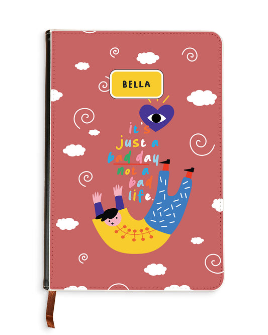 Leather Bookpaper Notebook - Bad Day