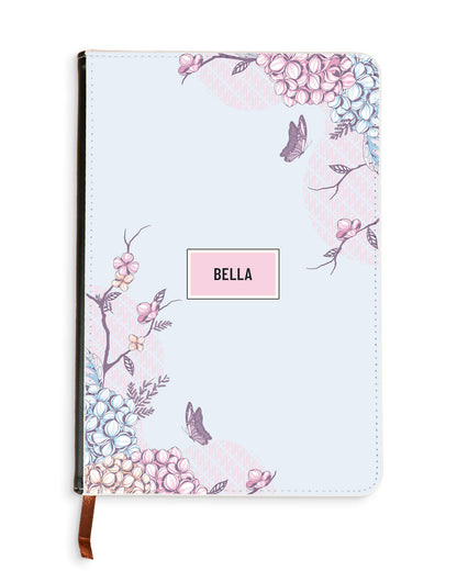 Leather Bookpaper Notebook - Batik Floral