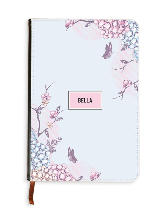 Leather Bookpaper Notebook - Batik Floral