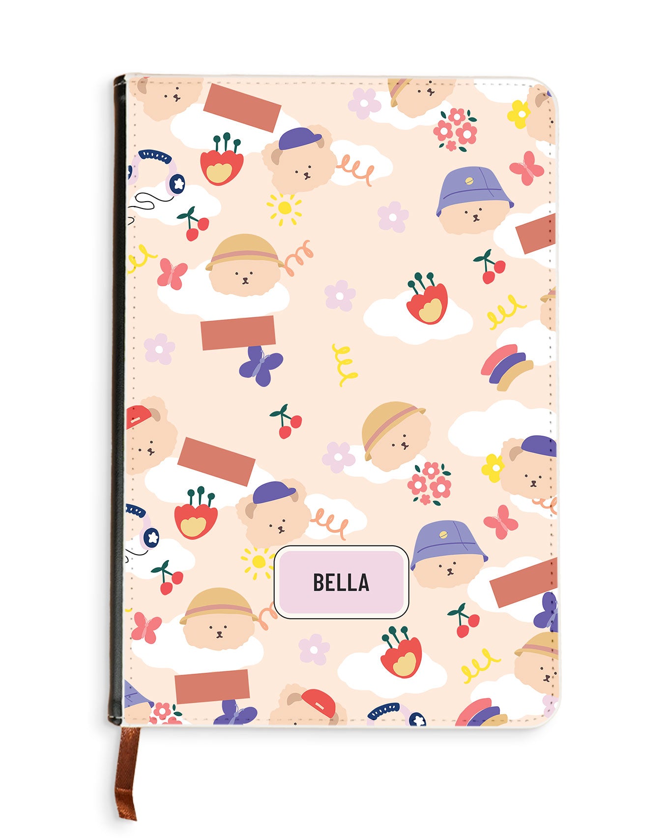 Leather Bookpaper Notebook - Bear in Style