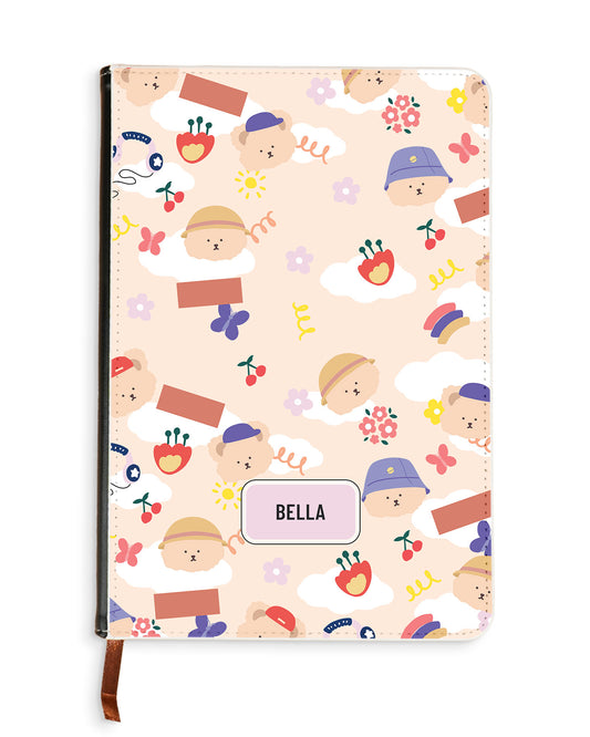 Leather Bookpaper Notebook - Bear in Style