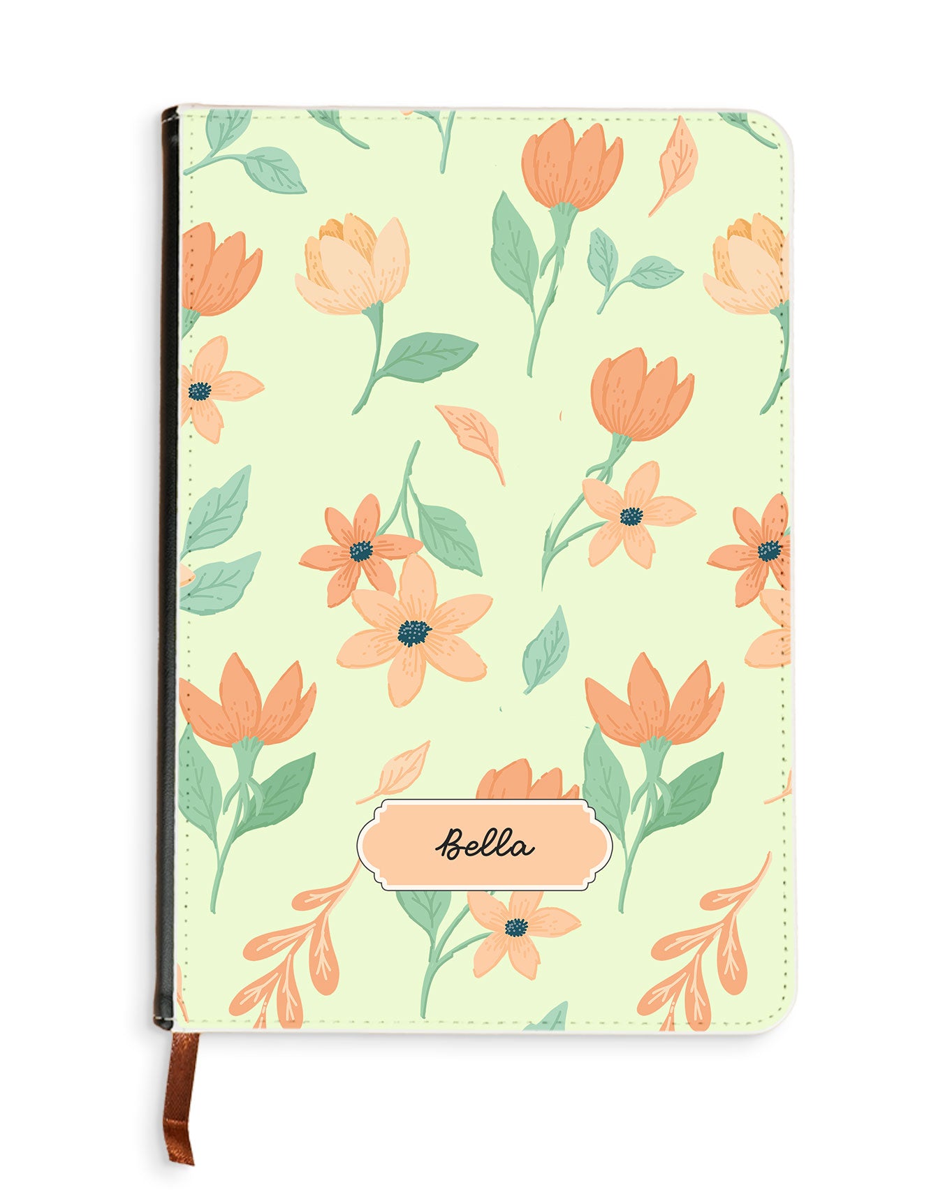 Leather Bookpaper Notebook - Birth Flower