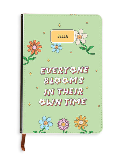Leather Bookpaper Notebook - Blooms