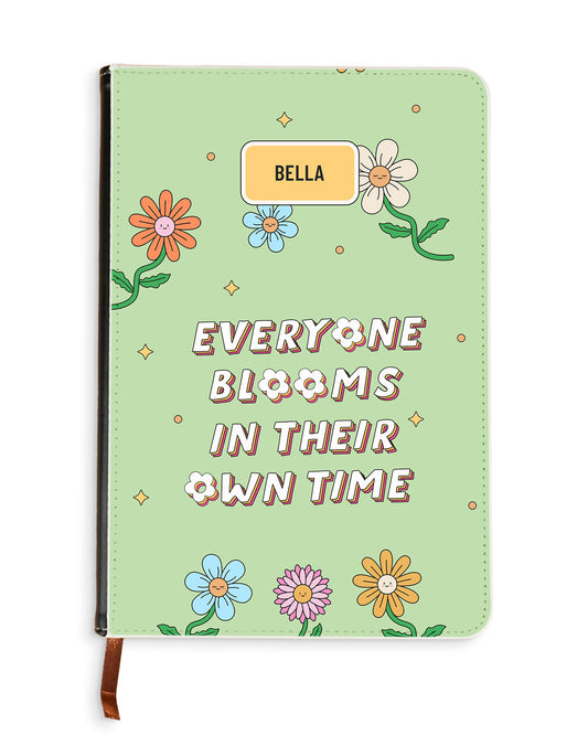 Leather Bookpaper Notebook - Blooms