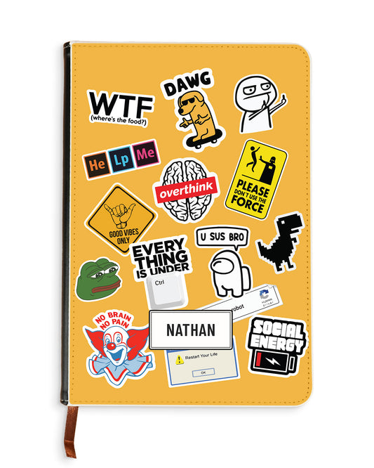 Leather Bookpaper Notebook - Brand Parody 2.0