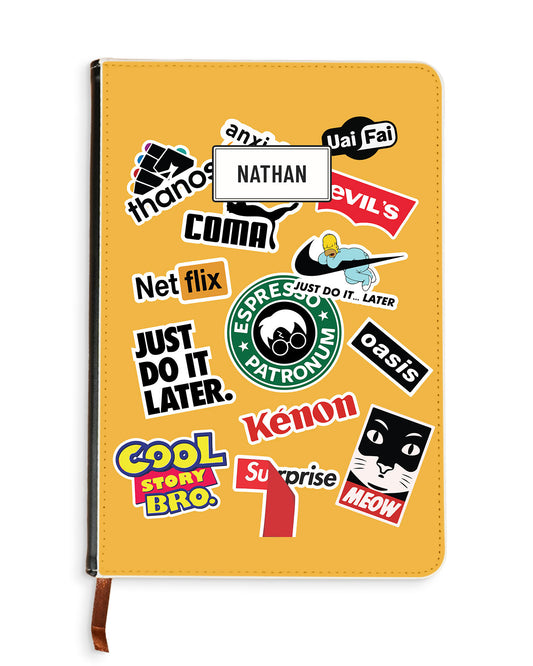 Leather Bookpaper Notebook - Brand Parody