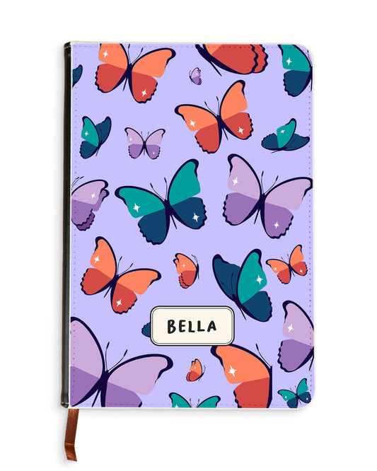 Leather Bookpaper Notebook - Butterfly