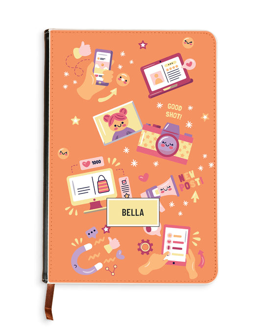 Leather Bookpaper Notebook - Content Creator