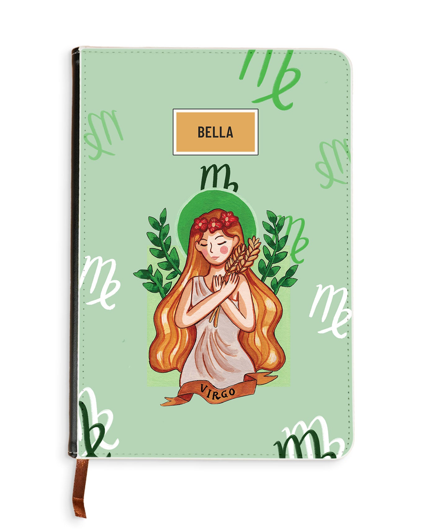 Leather Bookpaper Notebook - Virgo