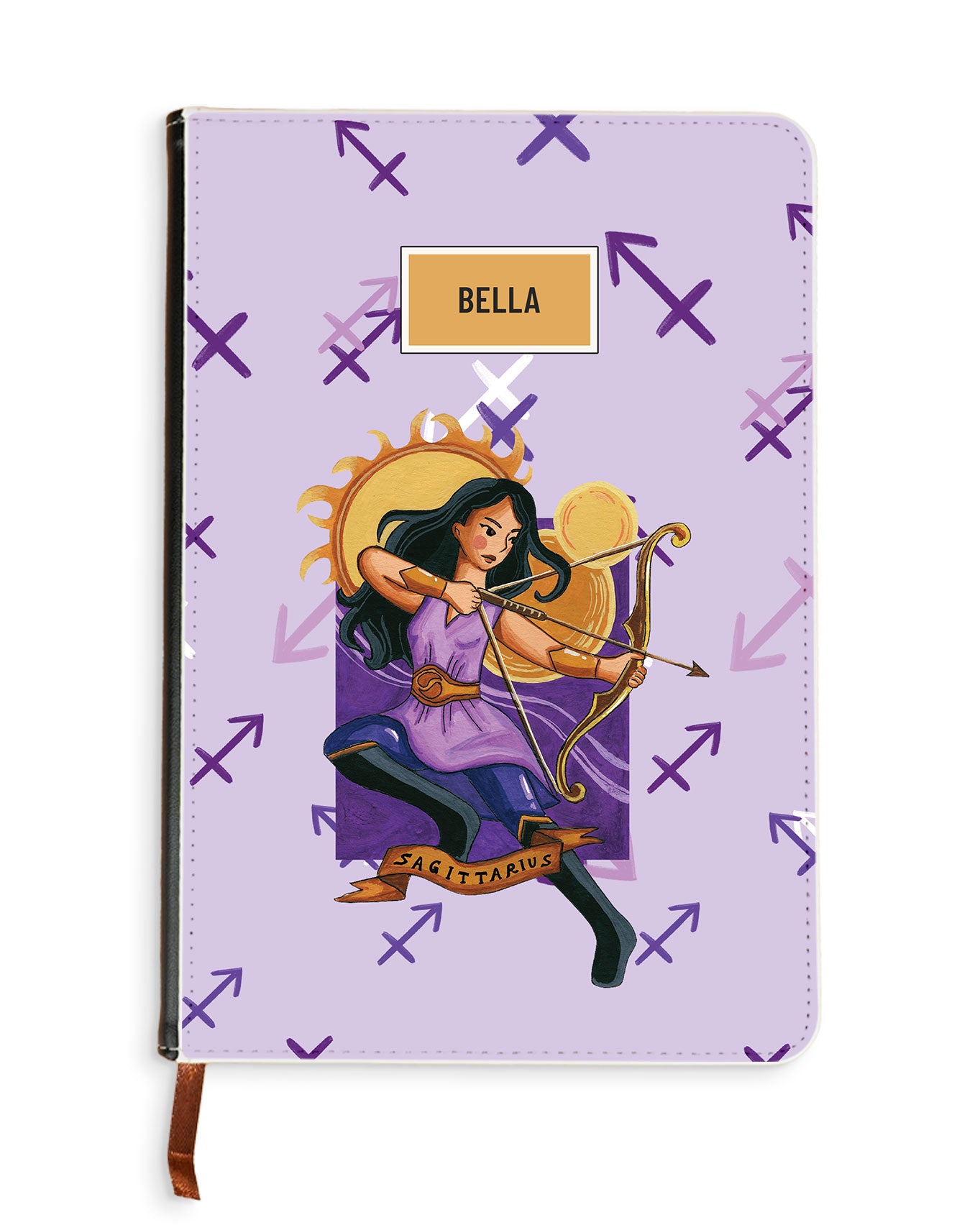 Leather Bookpaper Notebook - Sagittarius