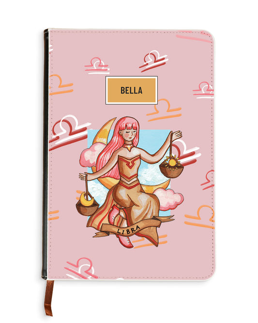 Leather Bookpaper Notebook - Libra