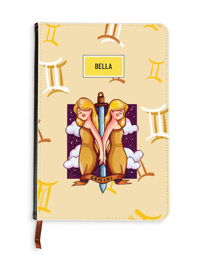 Leather Bookpaper Notebook - Gemini