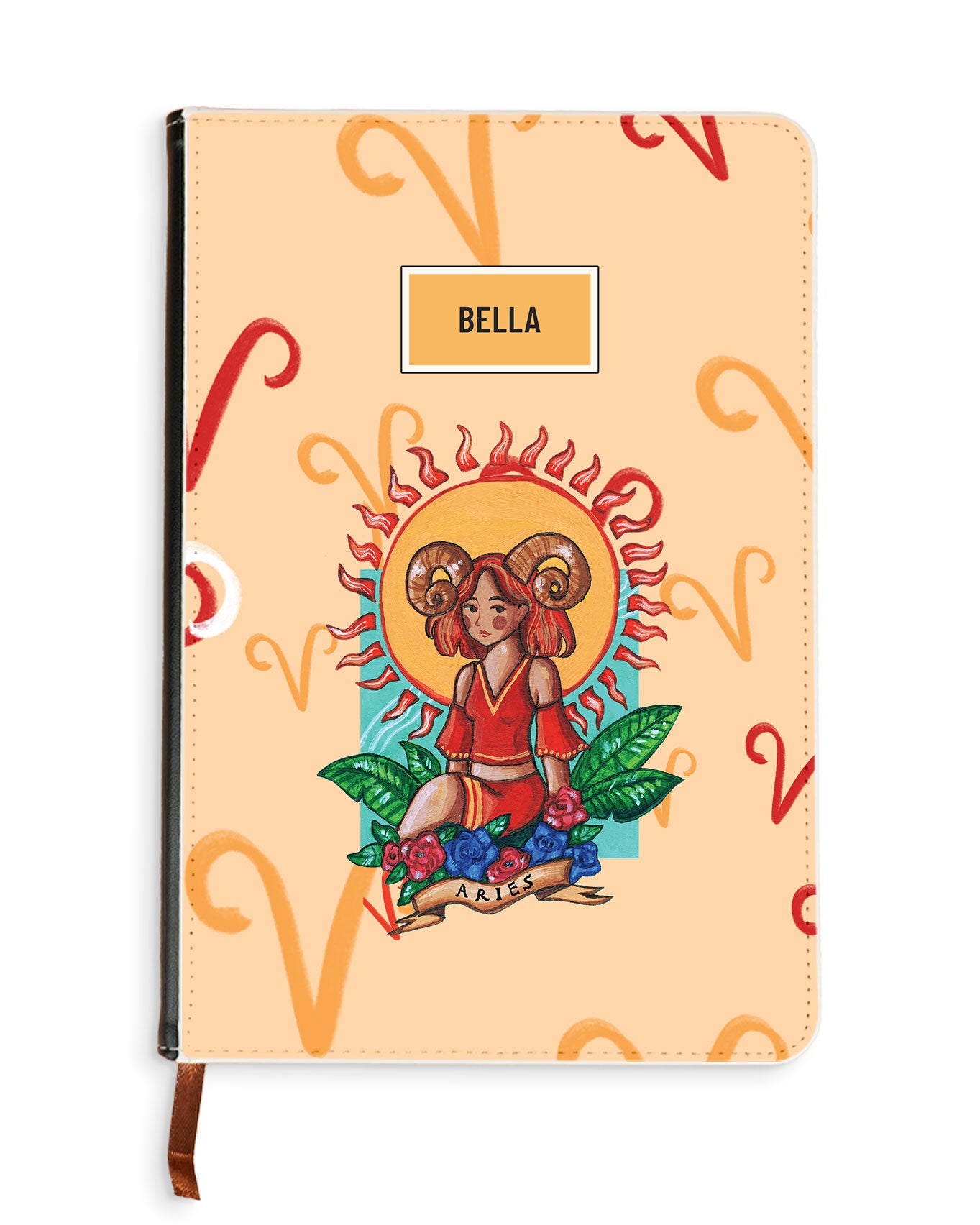 Leather Bookpaper Notebook - Aries