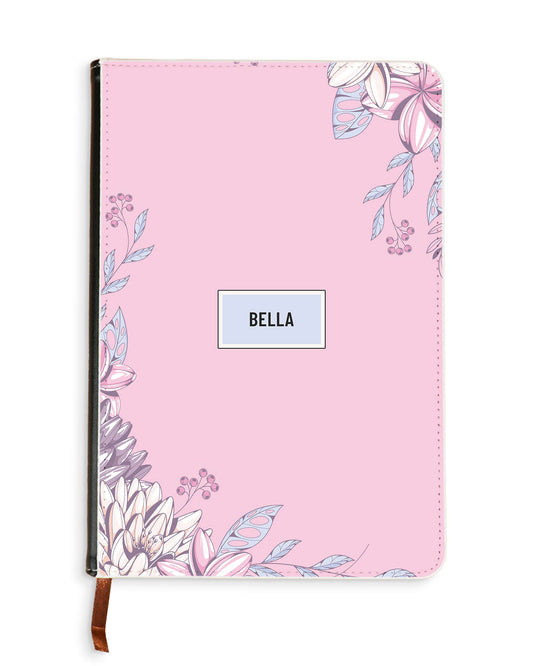 Leather Bookpaper Notebook - Dahlia