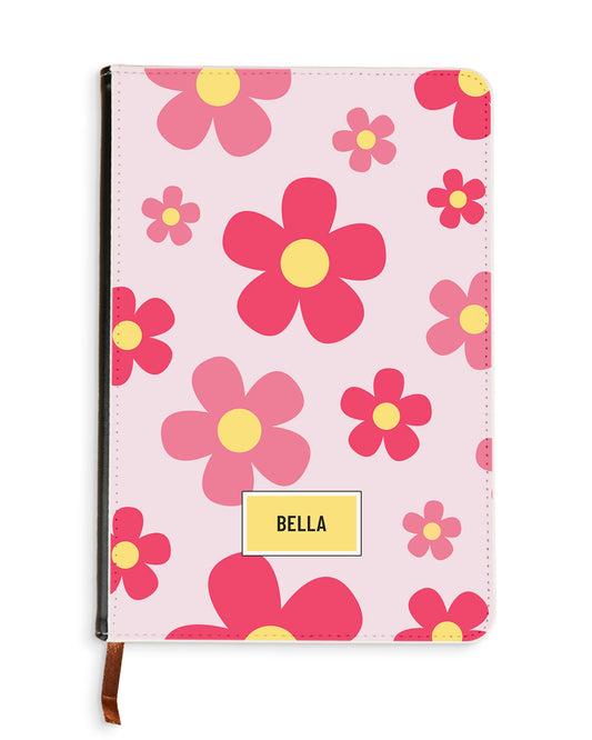 Leather Bookpaper Notebook - Daisy Blush