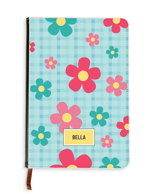Leather Bookpaper Notebook - Daisy Delight 2.0